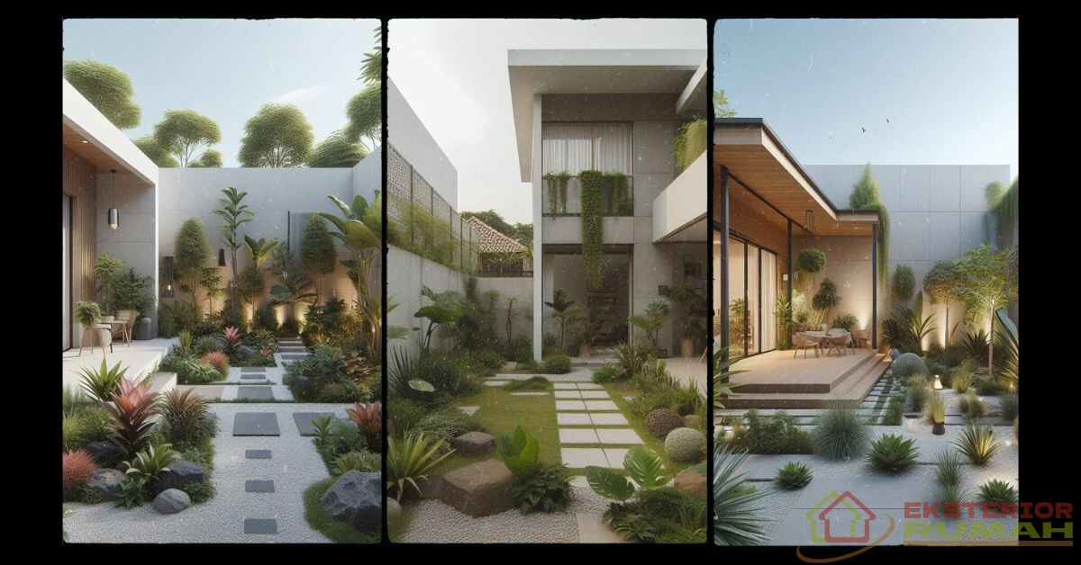 Desain Taman Minimalis Modern Skandinavia - Eksterior Rumah