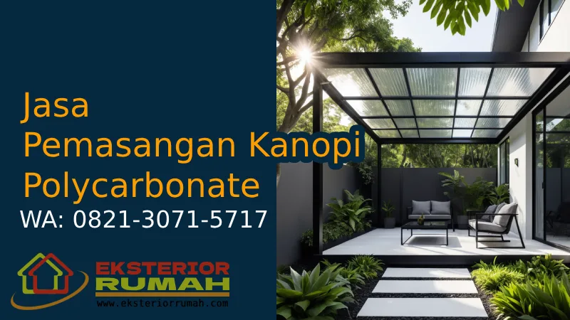 Jasa Pemasangan Kanopi Polycarbonate